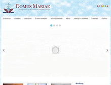 Tablet Screenshot of domusmariaebenessere.com